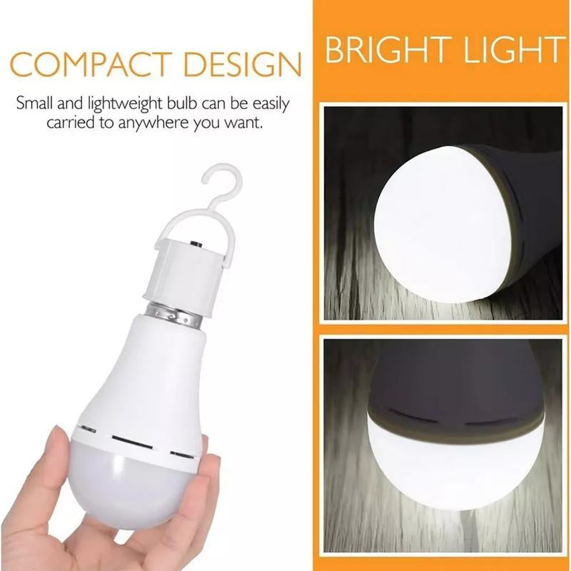 4/8/12PCS LED Daily Use Emergency Light Bulb Rechargeable Light Bulb 2000Mah Backup Battery, Long Life - for Outdoor Camping, Home & Office Use - Perfect Gift for Hikers & Emergency Preparedness