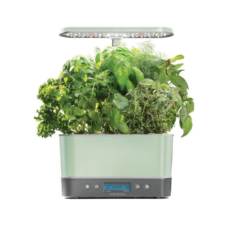 Aerogarden Harvest Elite Indoor Garden Hydroponic System with LED Grow Light and Herb Kit, Holds up to 6 Pods