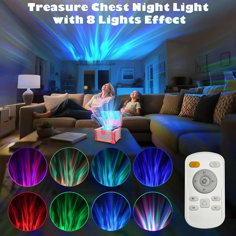 Magic Fairy Tale Treasure Box Projector Lamp - Bluetooth Link Fantasy Story Scene, Rotating Colorful Lights, Children'S Bedtime Story Night Light, Children'S Holiday Gift