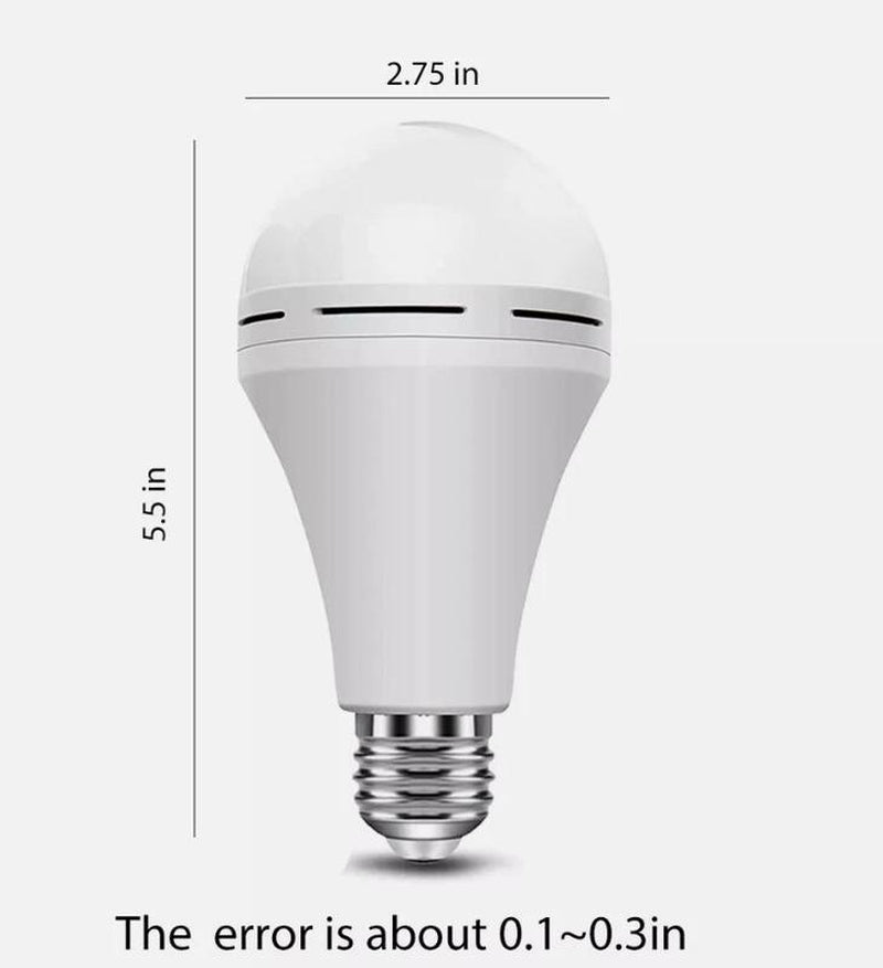 4/8/12PCS LED Daily Use Emergency Light Bulb Rechargeable Light Bulb 2000Mah Backup Battery, Long Life - for Outdoor Camping, Home & Office Use - Perfect Gift for Hikers & Emergency Preparedness