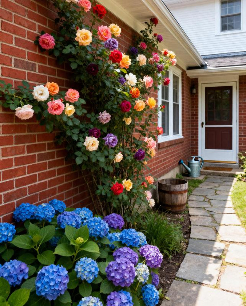 Rose and Hydrangea Seeds | Beautiful, Multi-Colored Flowers Perfect for Garden Hedges and Landscaping