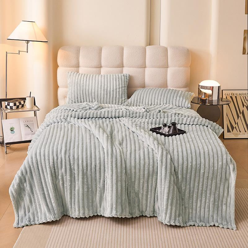 【Gentle Soft】 Lanrest Ultra Soft Plush Bunny Fur Blanket Lightweight Warm Throw for Bed Couch Living Room Cozy Luxury Style for Fall Winter Home Decor