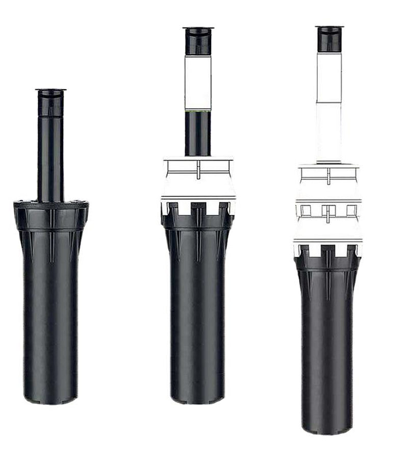 K-IT Pop-Up Sprinkler Riser Extension 1-1/2In. (2, Black) - Durable Construction for Lawn Sprinklers