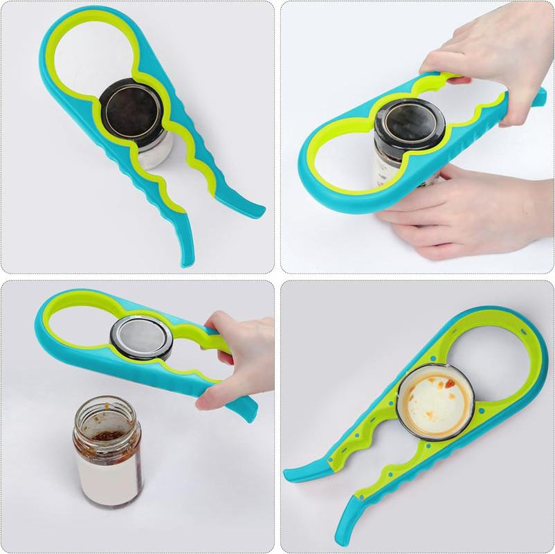 2 Pcs Multi-Purpose Colourful Adjustable Rubber Strap Wrench Grip/Tighten Bottle Jar Can Opener for Small Hands, Seniors or Anyone Who Suffers from Arthritis