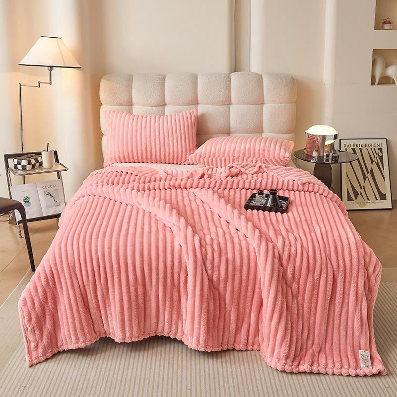 【Gentle Soft】 Lanrest Ultra Soft Plush Bunny Fur Blanket Lightweight Warm Throw for Bed Couch Living Room Cozy Luxury Style for Fall Winter Home Decor