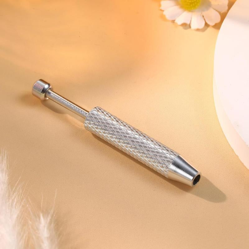 Piercing Taper Ball Grabber Tool for Changing - 14G 16G 18G 20G Stainless Steel Flat Earrings Applicator Tool Threadless Insertion Pin Thread Piercing Kit for Ear Nose Lip