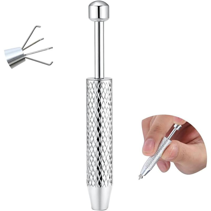Piercing Taper Ball Grabber Tool for Changing - 14G 16G 18G 20G Stainless Steel Flat Earrings Applicator Tool Threadless Insertion Pin Thread Piercing Kit for Ear Nose Lip
