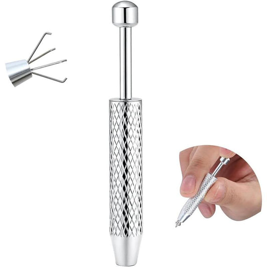 Piercing Taper Ball Grabber Tool for Changing - 14G 16G 18G 20G Stainless Steel Flat Earrings Applicator Tool Threadless Insertion Pin Thread Piercing Kit for Ear Nose Lip
