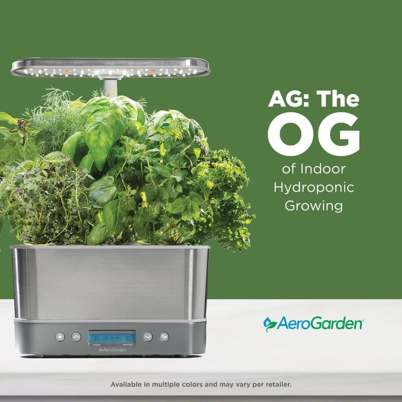 Aerogarden Harvest Elite Indoor Garden Hydroponic System with LED Grow Light and Herb Kit, Holds up to 6 Pods