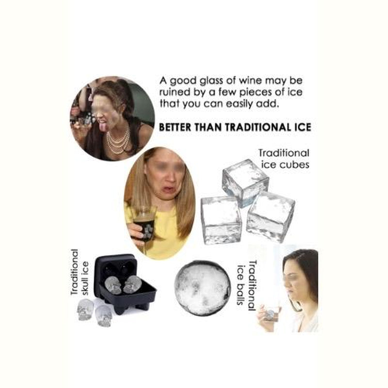 Unmelting Metal Ice Cubes – Reusable Stainless Steel Ice Cubes for Whiskey, Cocktails, and Beverages – Keeps Drinks Cold without Dilution