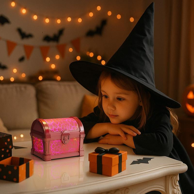 Magic Fairy Tale Treasure Box Projector Lamp - Bluetooth Link Fantasy Story Scene, Rotating Colorful Lights, Children'S Bedtime Story Night Light, Children'S Holiday Gift