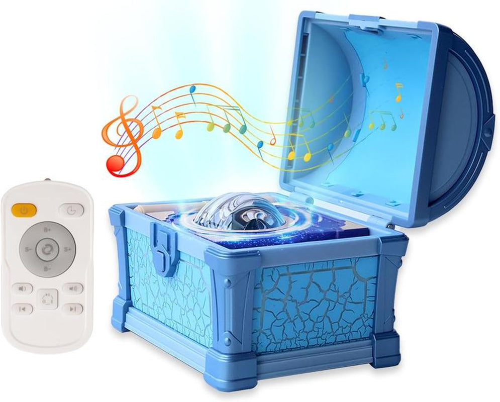 Magic Fairy Tale Treasure Box Projector Lamp - Bluetooth Link Fantasy Story Scene, Rotating Colorful Lights, Children'S Bedtime Story Night Light, Children'S Holiday Gift